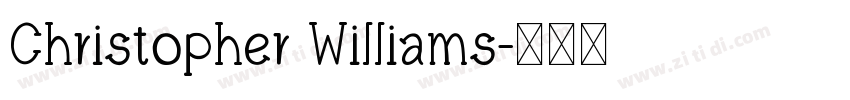 Christopher Williams字体转换